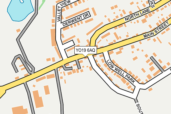 YO19 6AQ map - OS OpenMap – Local (Ordnance Survey)