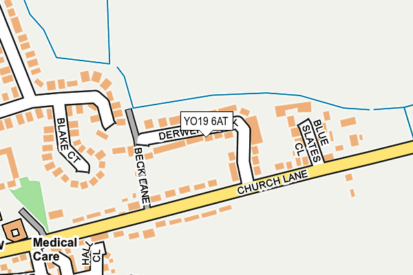 YO19 6AT map - OS OpenMap – Local (Ordnance Survey)