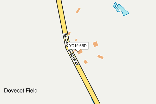 YO19 6BD map - OS OpenMap – Local (Ordnance Survey)