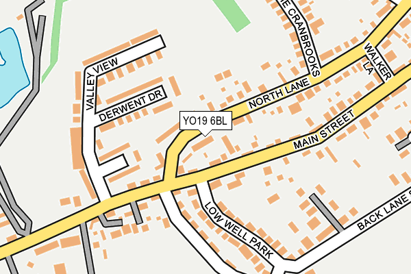 YO19 6BL map - OS OpenMap – Local (Ordnance Survey)
