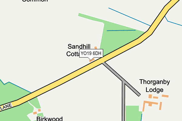 YO19 6DH map - OS OpenMap – Local (Ordnance Survey)