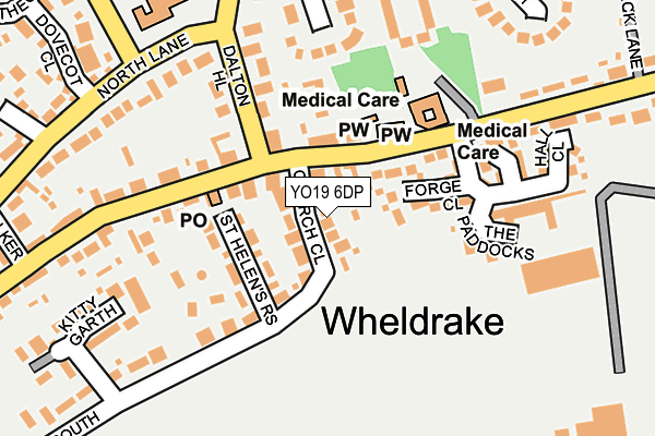 YO19 6DP map - OS OpenMap – Local (Ordnance Survey)