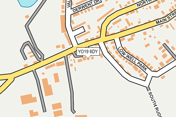 YO19 6DY map - OS OpenMap – Local (Ordnance Survey)