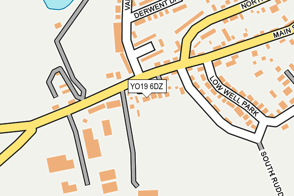 YO19 6DZ map - OS OpenMap – Local (Ordnance Survey)