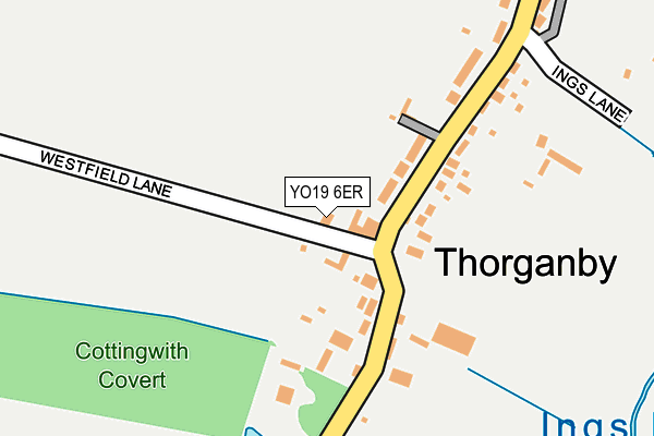 YO19 6ER map - OS OpenMap – Local (Ordnance Survey)