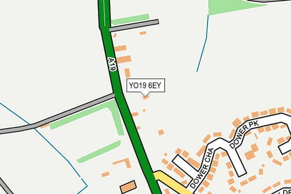 YO19 6EY map - OS OpenMap – Local (Ordnance Survey)