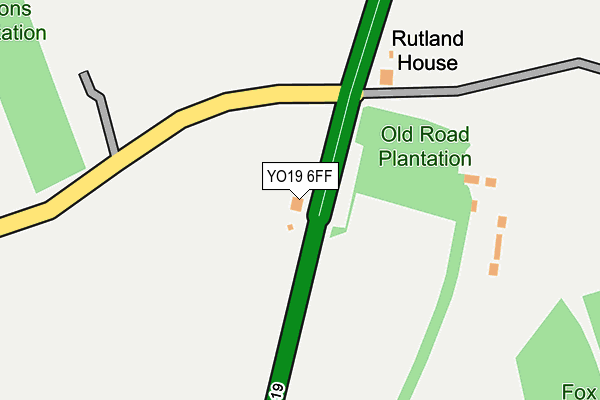 YO19 6FF map - OS OpenMap – Local (Ordnance Survey)