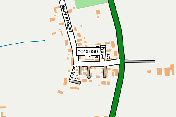 YO19 6GD map - OS OpenMap – Local (Ordnance Survey)