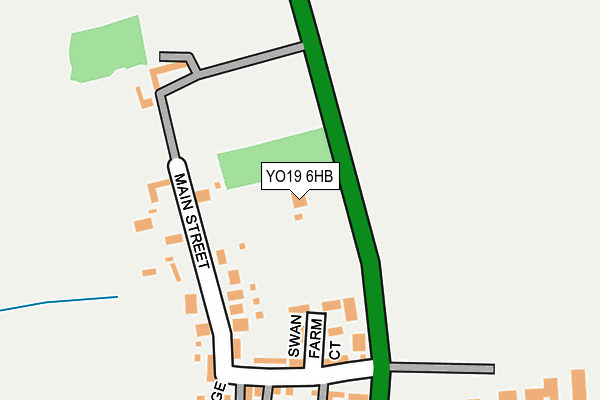 YO19 6HB map - OS OpenMap – Local (Ordnance Survey)