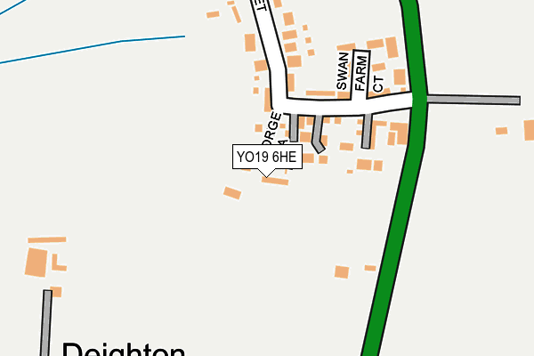 YO19 6HE map - OS OpenMap – Local (Ordnance Survey)