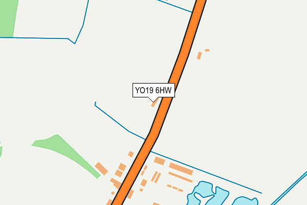 YO19 6HW map - OS OpenMap – Local (Ordnance Survey)