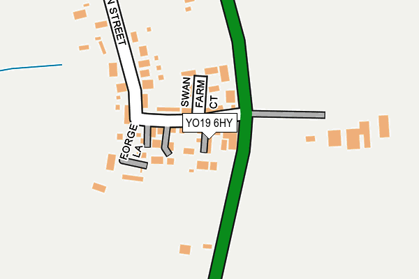 YO19 6HY map - OS OpenMap – Local (Ordnance Survey)