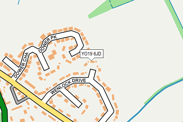 YO19 6JD map - OS OpenMap – Local (Ordnance Survey)