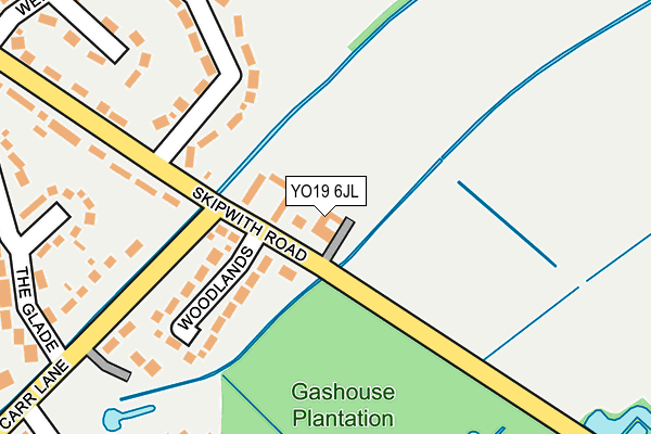 YO19 6JL map - OS OpenMap – Local (Ordnance Survey)