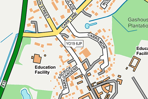 YO19 6JP map - OS OpenMap – Local (Ordnance Survey)