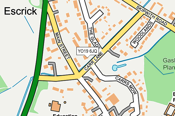 YO19 6JQ map - OS OpenMap – Local (Ordnance Survey)