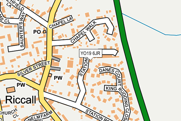YO19 6JR map - OS OpenMap – Local (Ordnance Survey)
