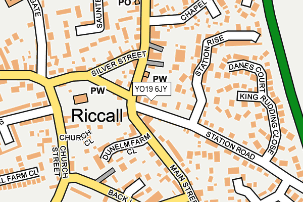 YO19 6JY map - OS OpenMap – Local (Ordnance Survey)