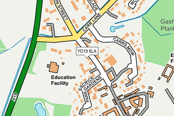 YO19 6LA map - OS OpenMap – Local (Ordnance Survey)