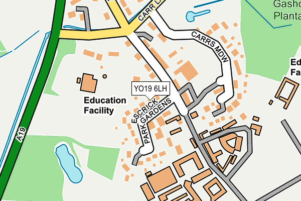 YO19 6LH map - OS OpenMap – Local (Ordnance Survey)