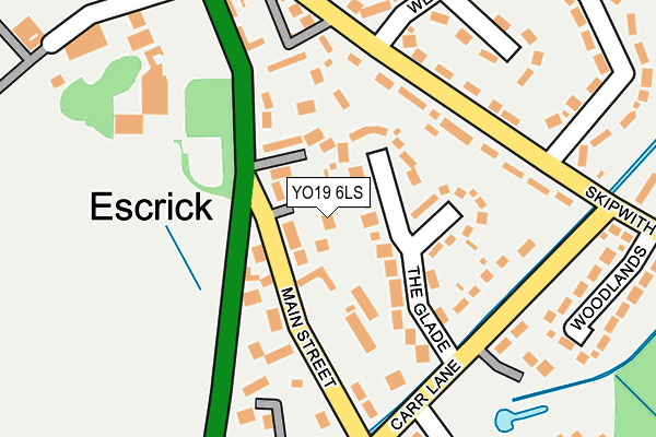 YO19 6LS map - OS OpenMap – Local (Ordnance Survey)