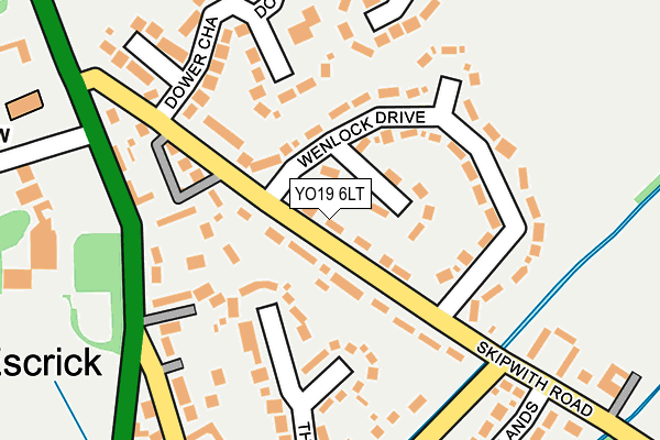 YO19 6LT map - OS OpenMap – Local (Ordnance Survey)