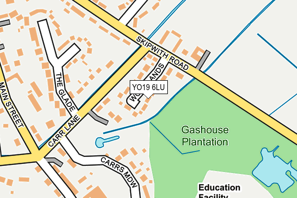 YO19 6LU map - OS OpenMap – Local (Ordnance Survey)