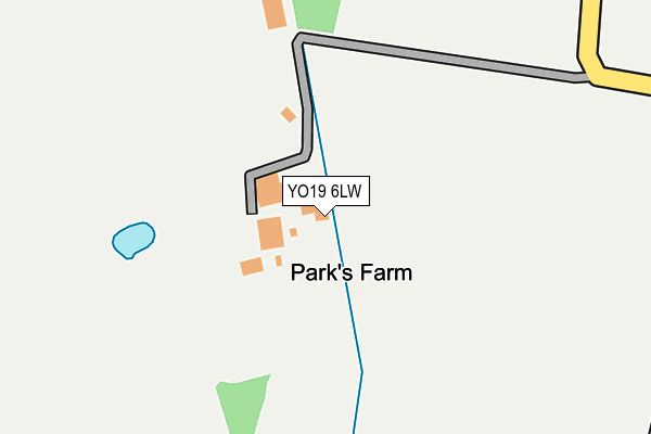 YO19 6LW map - OS OpenMap – Local (Ordnance Survey)