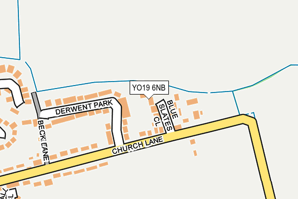 YO19 6NB map - OS OpenMap – Local (Ordnance Survey)