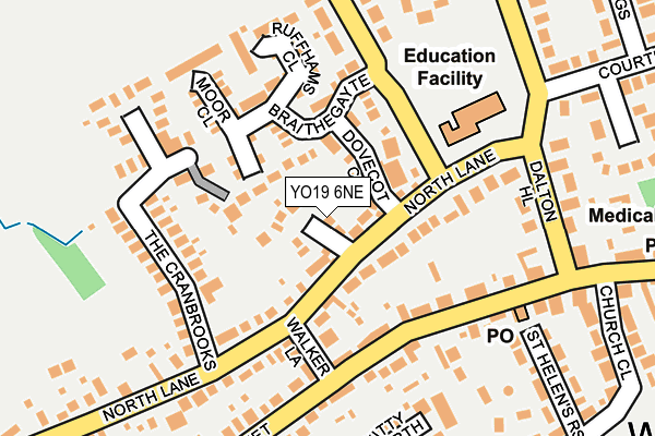 YO19 6NE map - OS OpenMap – Local (Ordnance Survey)