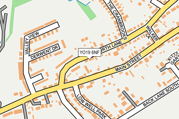 YO19 6NF map - OS OpenMap – Local (Ordnance Survey)