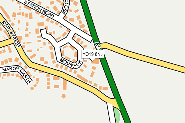 YO19 6NJ map - OS OpenMap – Local (Ordnance Survey)