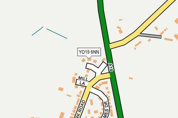 YO19 6NN map - OS OpenMap – Local (Ordnance Survey)