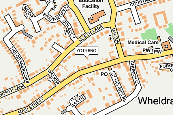 YO19 6NQ map - OS OpenMap – Local (Ordnance Survey)