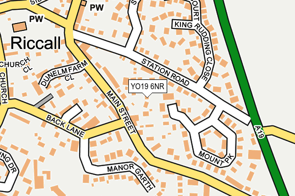 YO19 6NR map - OS OpenMap – Local (Ordnance Survey)