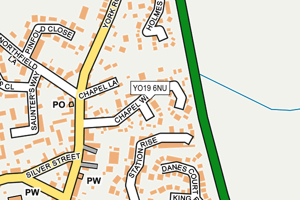 YO19 6NU map - OS OpenMap – Local (Ordnance Survey)
