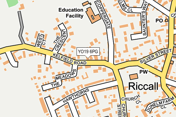 YO19 6PG map - OS OpenMap – Local (Ordnance Survey)