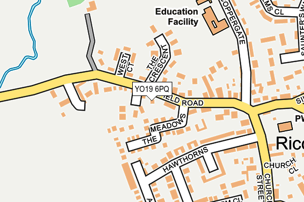 YO19 6PQ map - OS OpenMap – Local (Ordnance Survey)