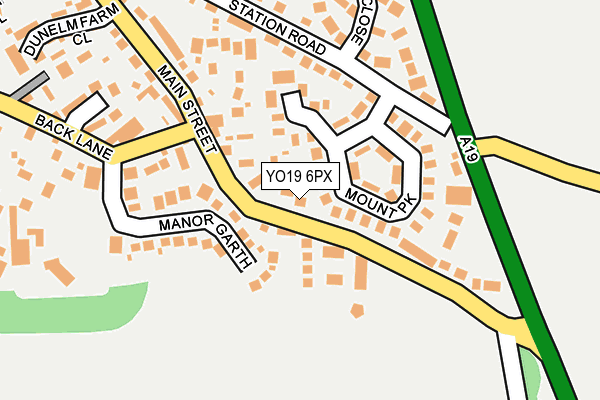 YO19 6PX map - OS OpenMap – Local (Ordnance Survey)