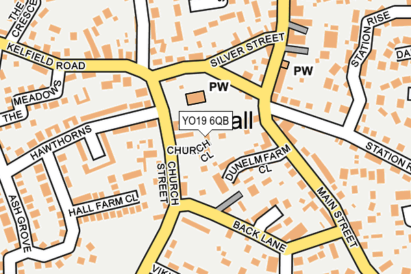 YO19 6QB map - OS OpenMap – Local (Ordnance Survey)