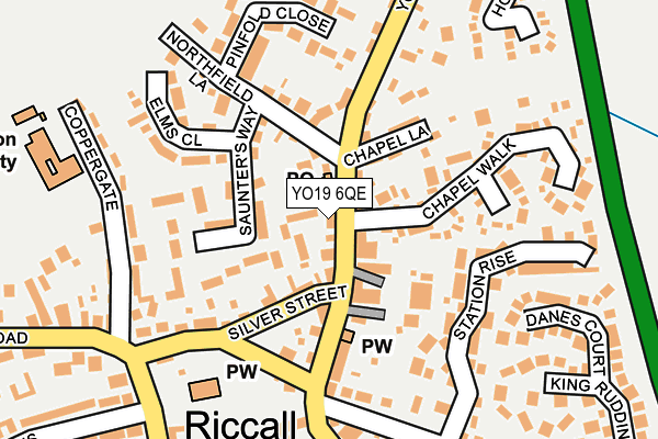 YO19 6QE map - OS OpenMap – Local (Ordnance Survey)