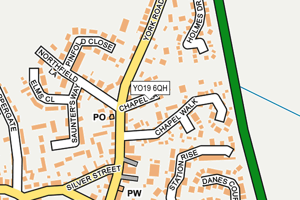 YO19 6QH map - OS OpenMap – Local (Ordnance Survey)