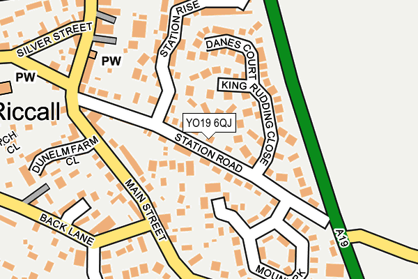 YO19 6QJ map - OS OpenMap – Local (Ordnance Survey)