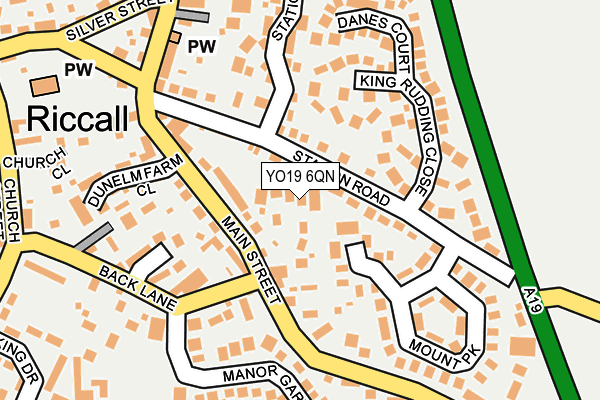 YO19 6QN map - OS OpenMap – Local (Ordnance Survey)