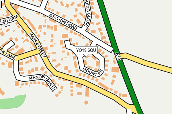 YO19 6QU map - OS OpenMap – Local (Ordnance Survey)