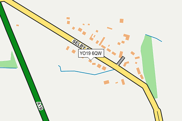 YO19 6QW map - OS OpenMap – Local (Ordnance Survey)