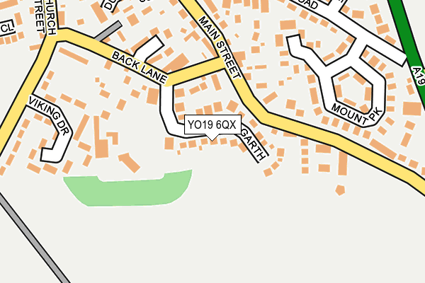 YO19 6QX map - OS OpenMap – Local (Ordnance Survey)
