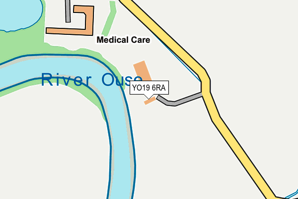 YO19 6RA map - OS OpenMap – Local (Ordnance Survey)