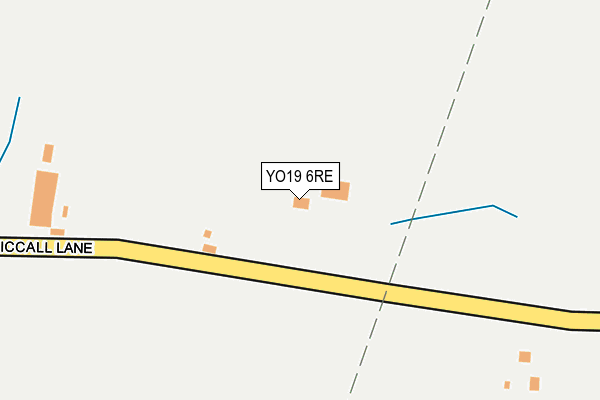 YO19 6RE map - OS OpenMap – Local (Ordnance Survey)