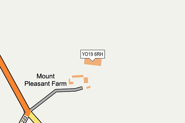 YO19 6RH map - OS OpenMap – Local (Ordnance Survey)